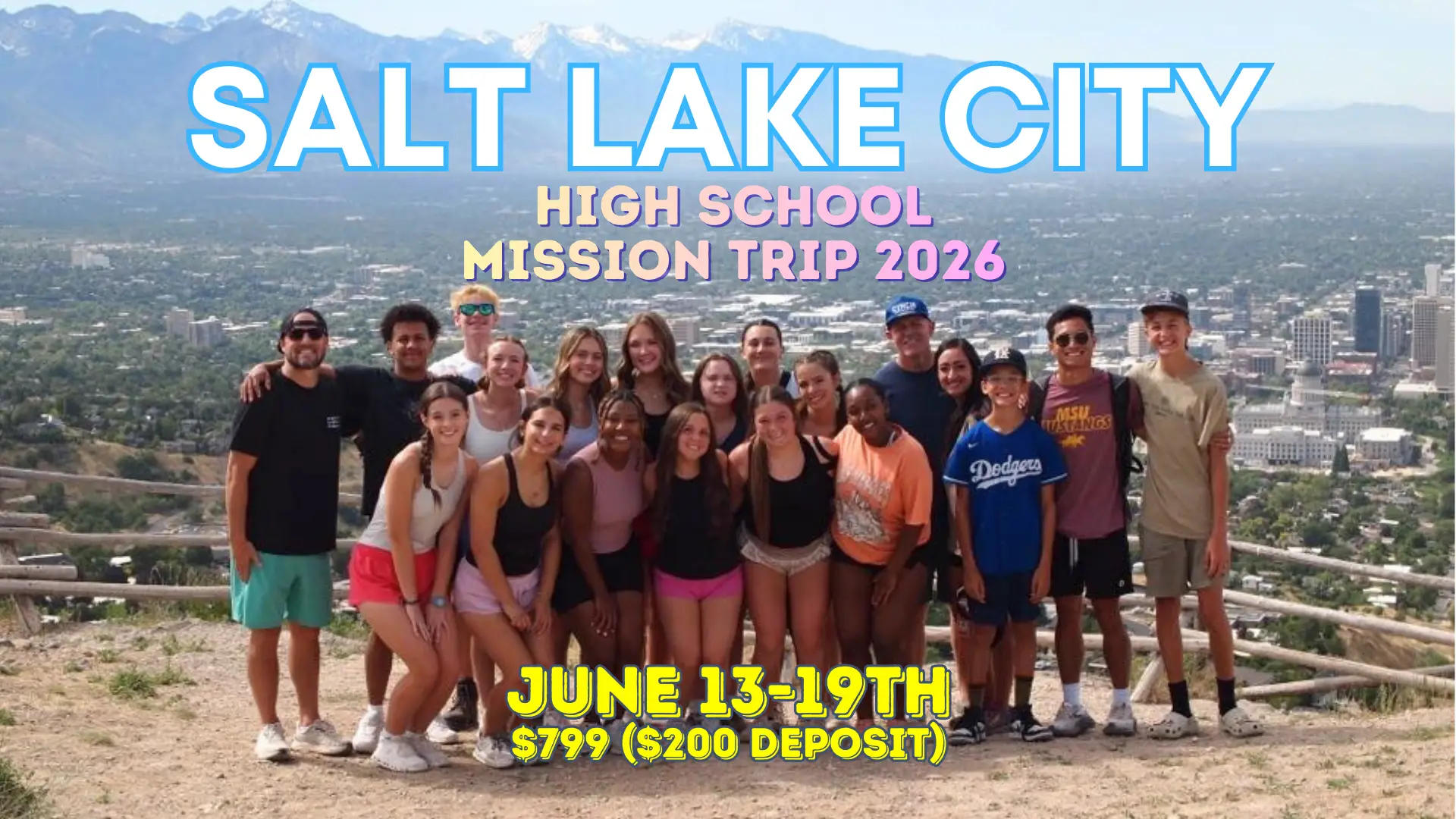 HS Mission Trip to UTAH June 13-19th